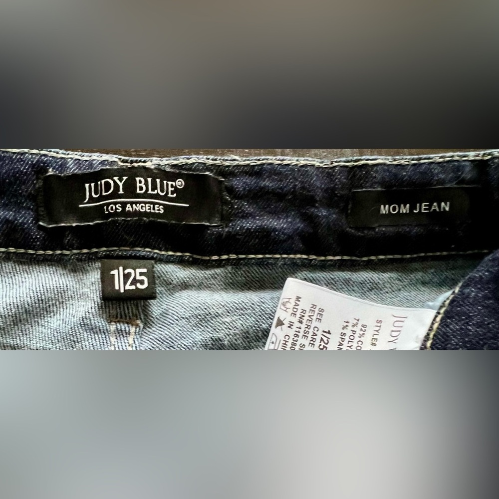 Judy Blue Mom Jeans Stretch Denim Womens Size 1/25 Mid Rise Western Cowgirl - Picture 5 of 9